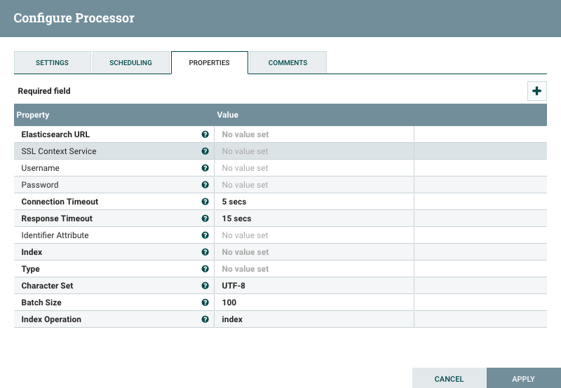 Configuring Processor For Data Integration Using Apache Nifi to Elastic Search