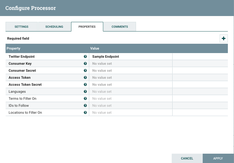 Fetching Tweets With Apache Nifi Processor